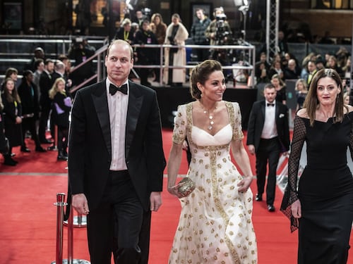 Il Principe William e Kate Middleton ai Bafta 2020, foto