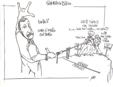 La vignetta del giorno: il governo è in bilico 1