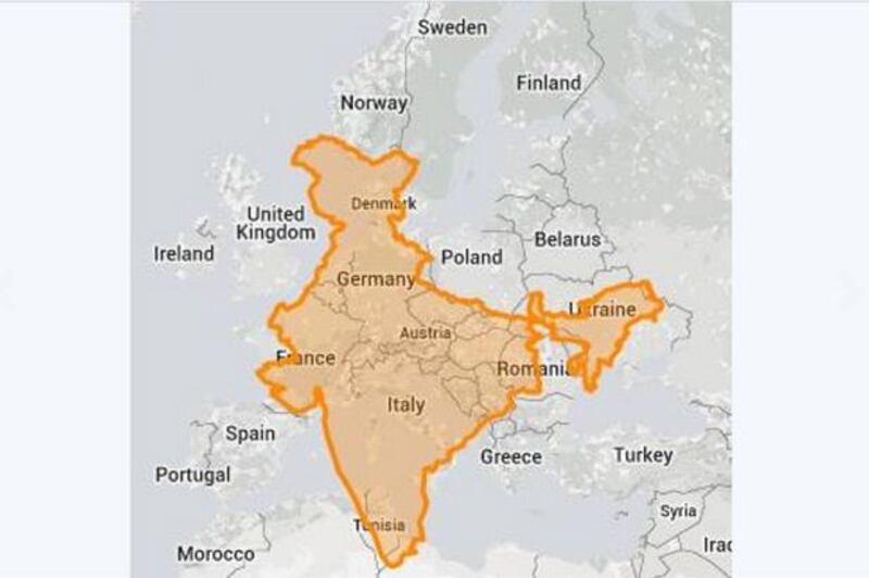 Il mondo a grandezza reale:così cambiano le proporzioni degli Stati 1
