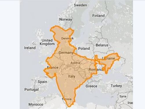 Il mondo a grandezza reale:così cambiano le proporzioni