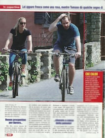 Michelle Hunziker in bici col marito Tomaso 3