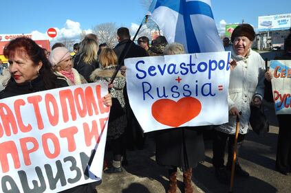 Le proteste degli attivisti filo russi 2