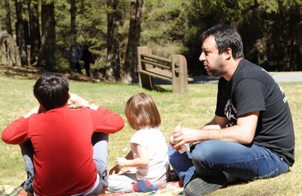 Matteo Salvini in montagna con i figli 4
