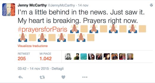Attentati di Parigi: la reazione dei VIP su Twitter 47