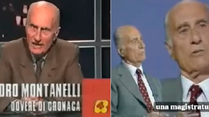 Montanelli idolo sui social per le critiche alle toghe