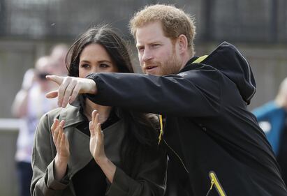 Meghan Markle con il Principe Harry agli Invictus Games 3