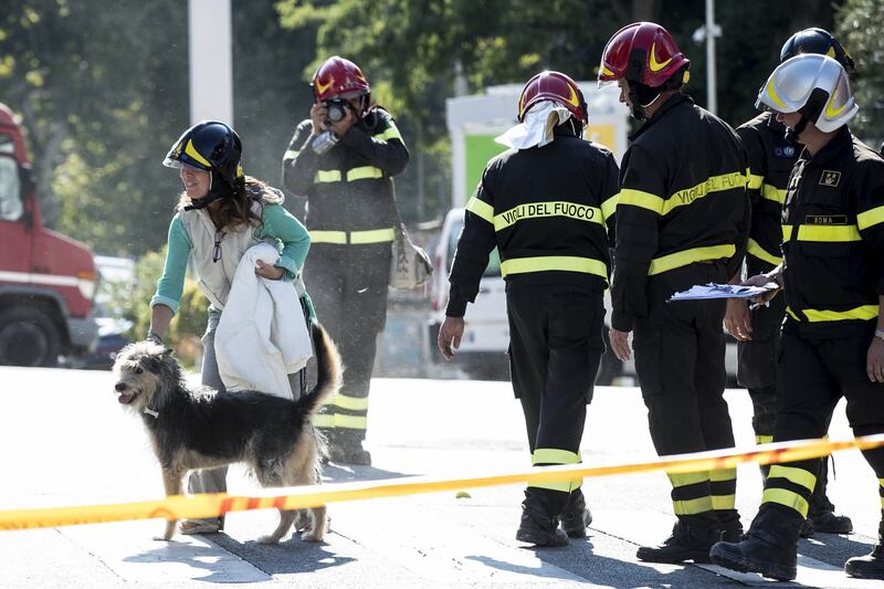 Roma, i vigili del fuoco salvano il cane Billo 7