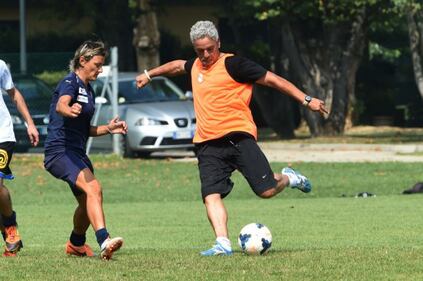 Roberto Baggio torna ad allenarsi 1