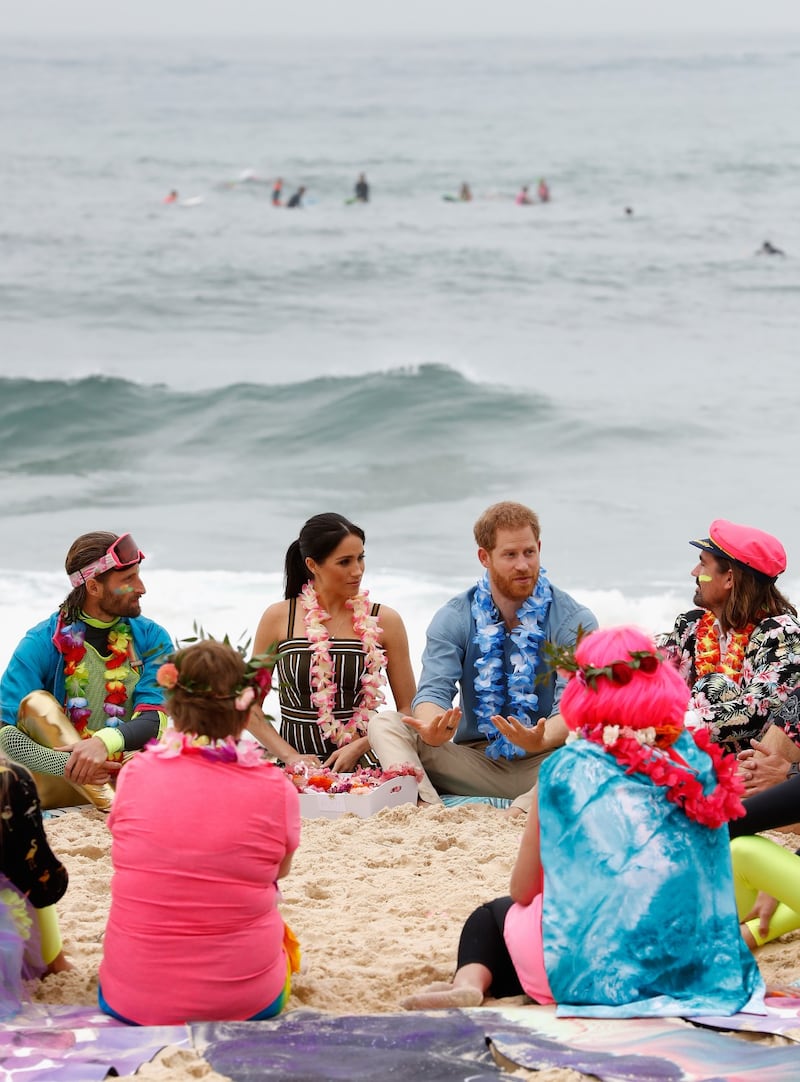 Il Principe Harry e Meghan Markle a una festa in spiaggia 3