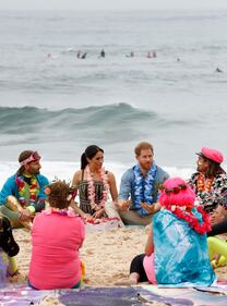 Il Principe Harry e Meghan Markle a una festa in spiaggia 3