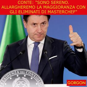 Ecco la satira del giorno. Conte: "Sono sereno". 1