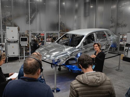 Nella sede Audi a Bruxelles, le foto della fabbrica