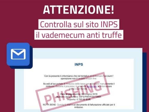 La truffa del rimborso: l'allarme lanciato dall'Inps