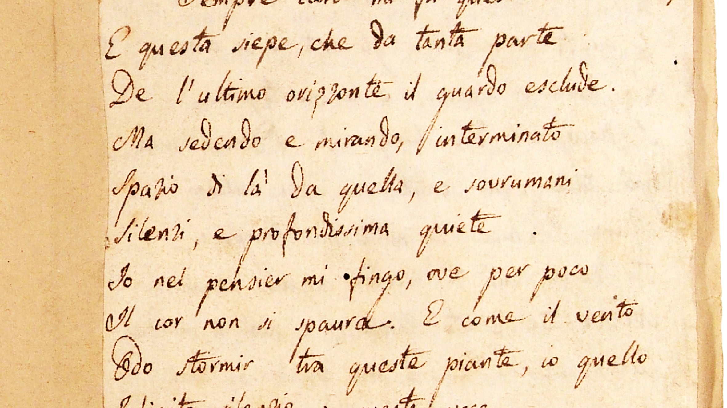"L'infinito" è una sfida al coraggio di vivere