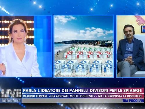 "In spiaggia col box di plastica?" Ed è scontro in tv dalla d'Urso