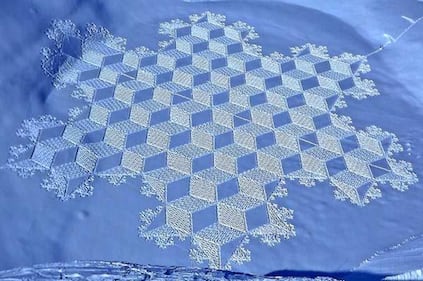 Simon Beck, l'artista della neve 8