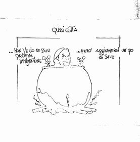 La vignetta del giorno: la Ministra all'Interno... del pentolone  1
