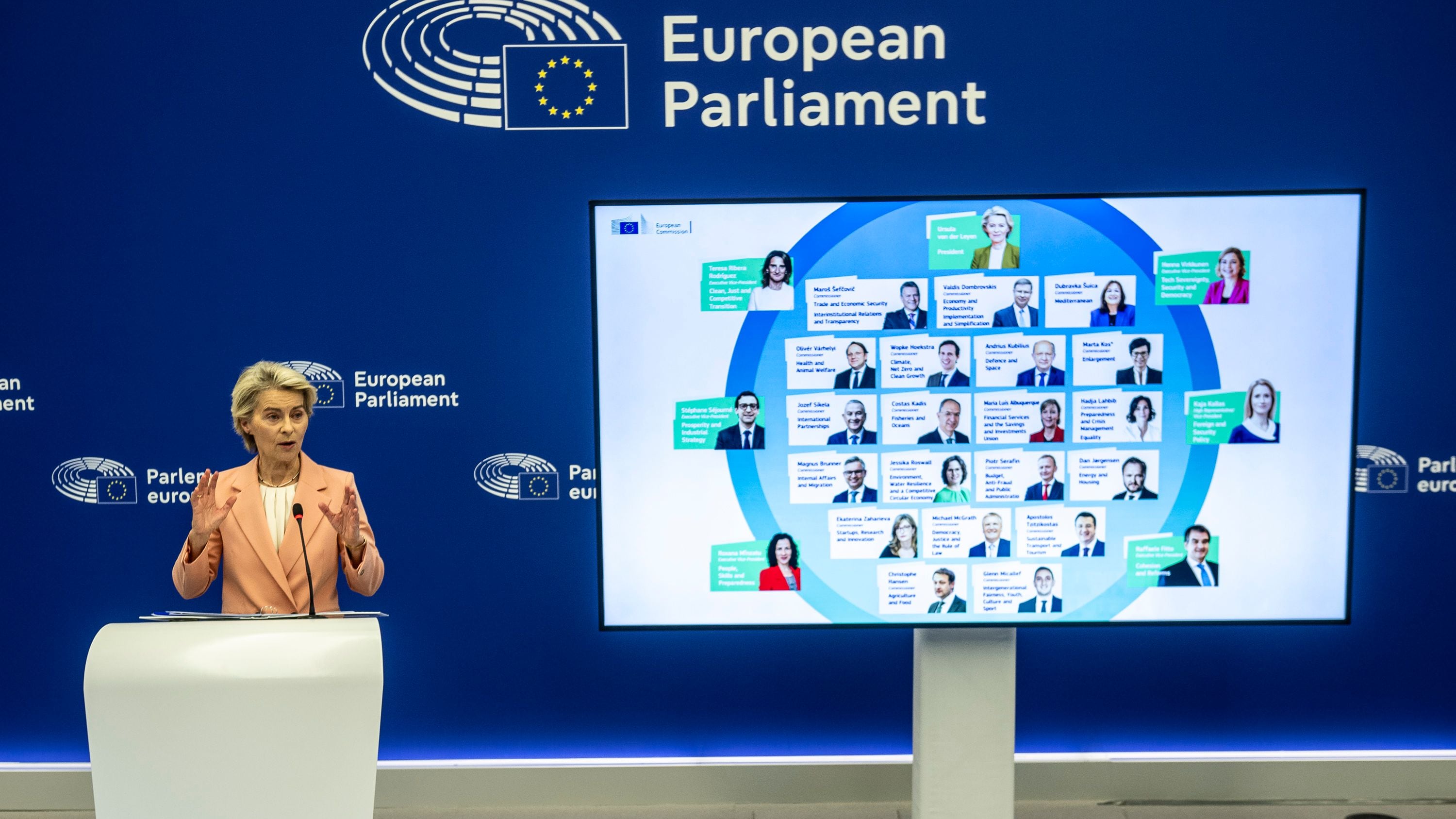 Ecco la squadra di Ursula. L'Italia ai vertici della Ue