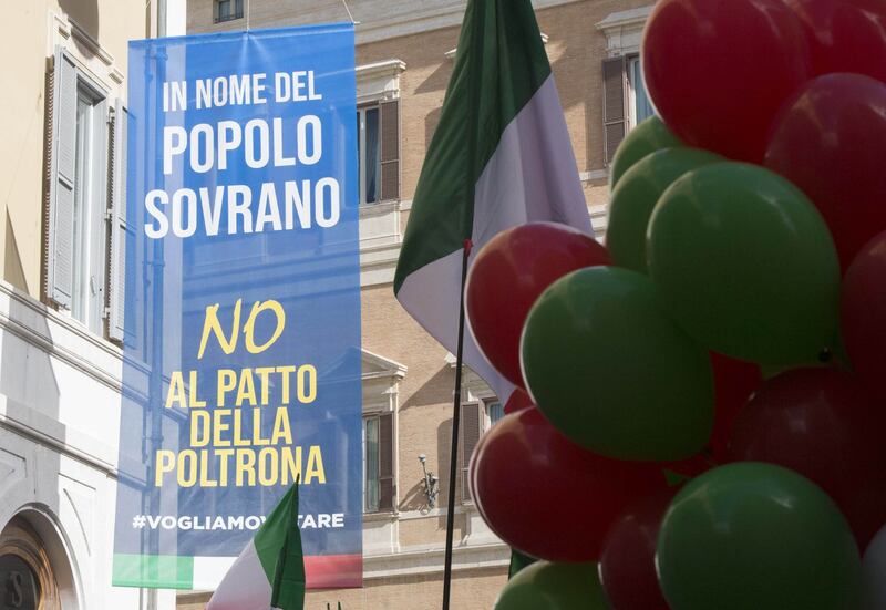 FdI e Lega in piazza contro il Conte bis 2