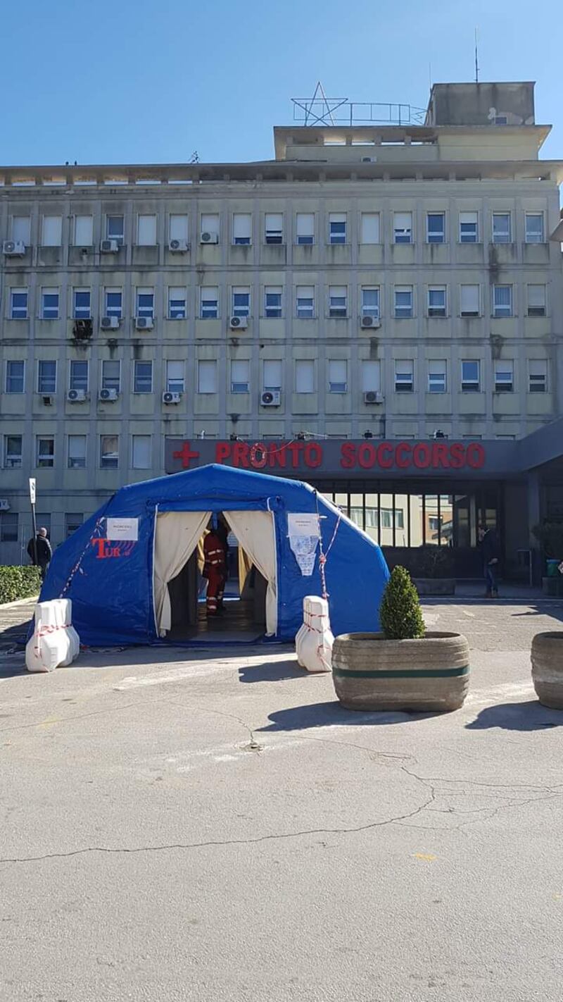 Foggia, le immagini del reparto Covid dell'ospedale Riuniti 2