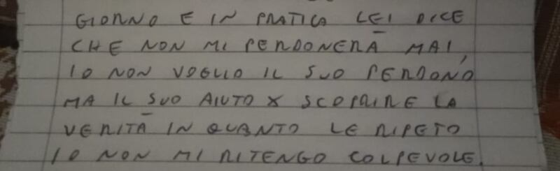 Lettera Garlaschi