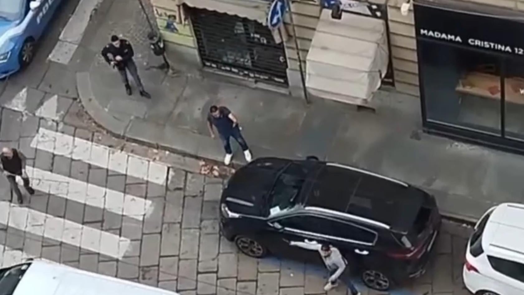 Urla "Allah akbar" vicino alla sinagoga, brandendo un coltello: la follia del nordafricano