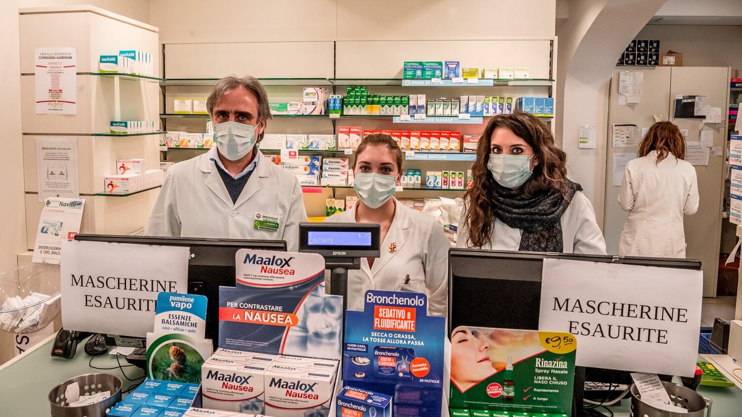 Boom di vendite di mascherine e disinfettanti