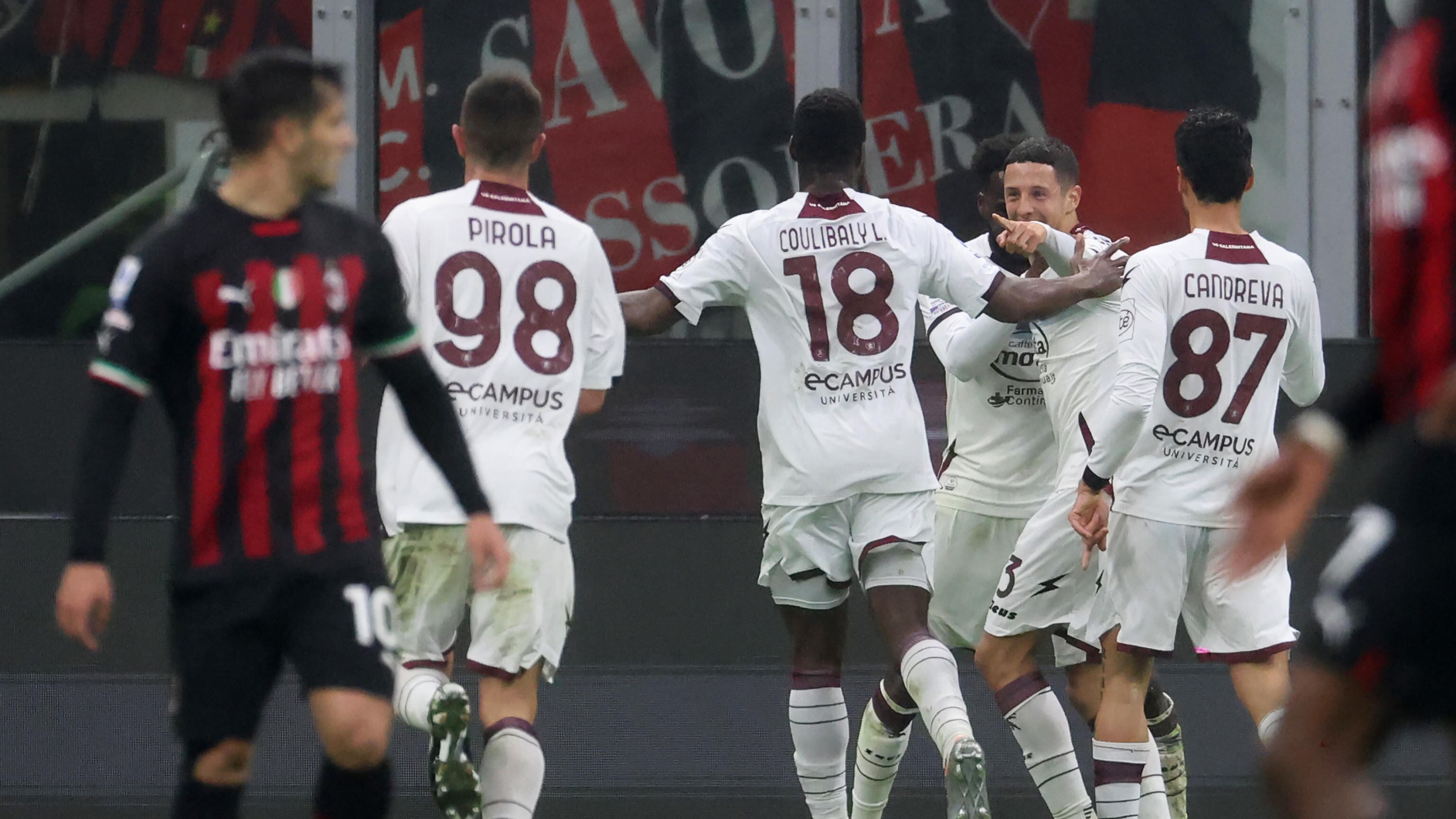 Sbaglia anche il Milan: con la Salernitana è solo 1-1