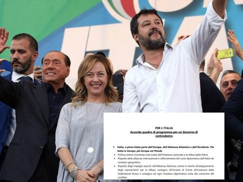 Il piano di governo del centrodestra: ecco i 15 punti