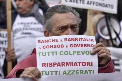 Protesta davanti a Bankitalia 5