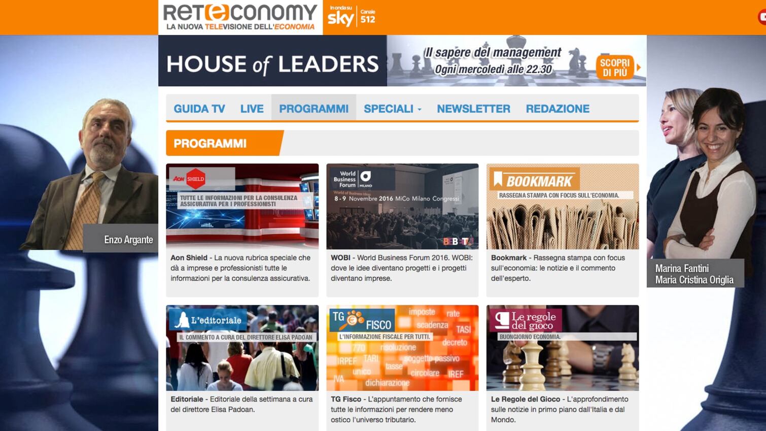 Reteconomy cresce in Tv dando voce alle Pmi