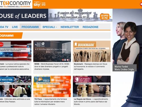 Reteconomy cresce in Tv dando voce alle Pmi