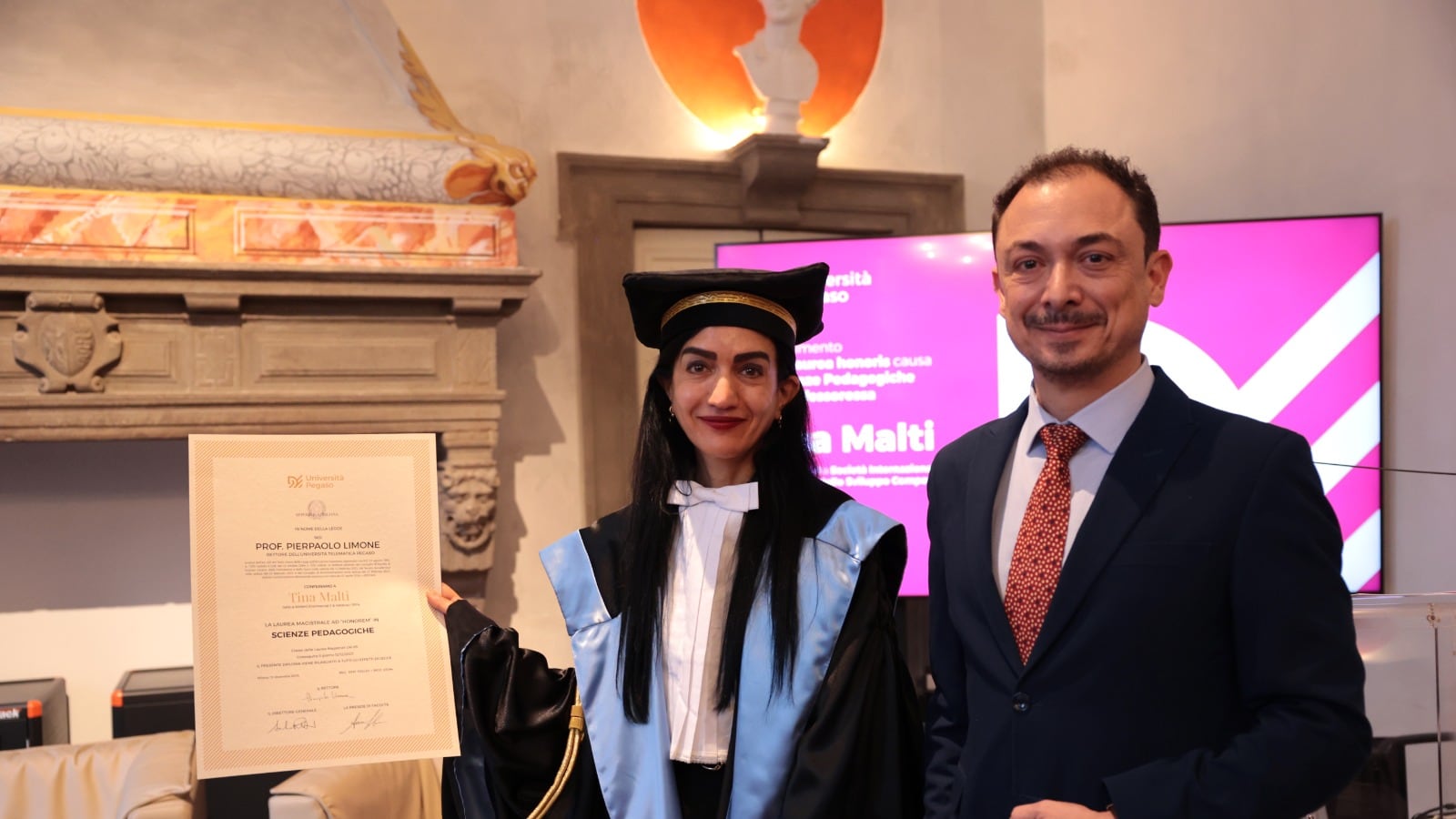 Università Pegaso, laurea honoris causa in Scienze Pedagogiche a Tina Malti: "L’educazione è un atto di cura"