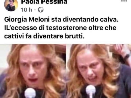 "Guardate è pure calva..." I vergognosi insulti dell'ex sindaco Pd alla Meloni