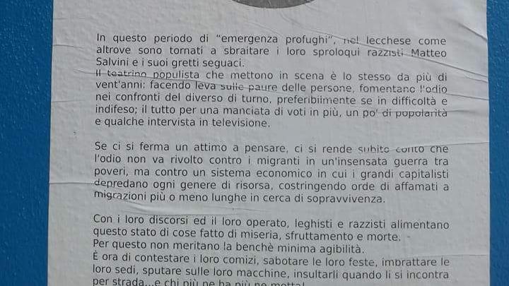 Volantino Lega Nord