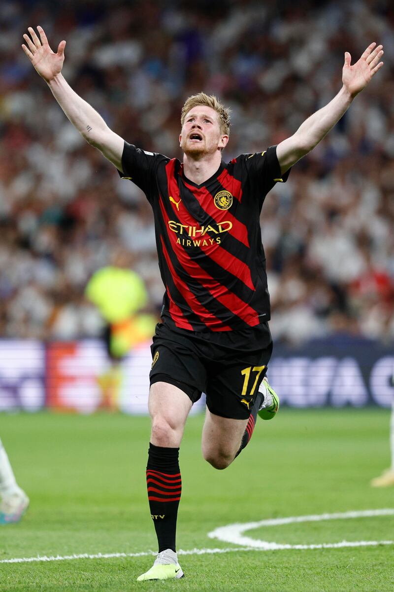 De Bruyne gol Real Madrid Man City