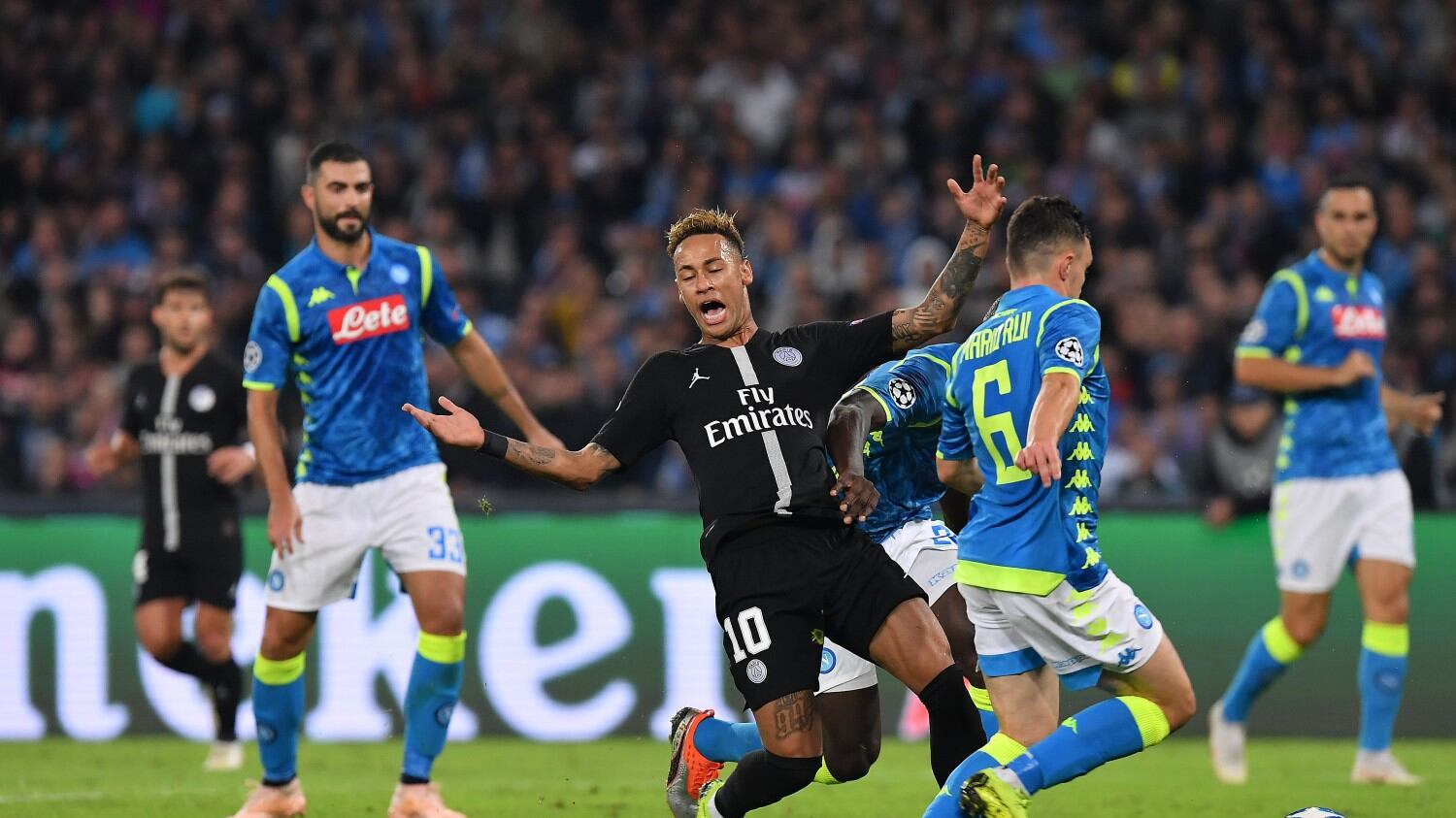 Il Napoli rimonta il Psg: Insigne sigla l'1-1 finale al San Paolo