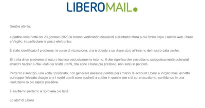 messaggio Libero
