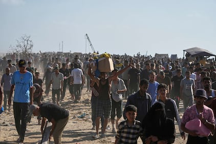 Caos aiuti a Gaza: le immagini della calca 5