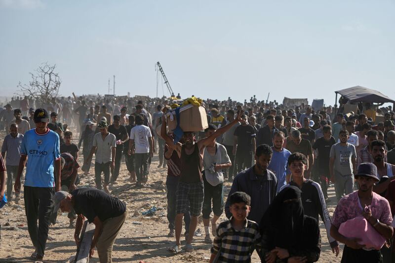 Caos aiuti a Gaza: le immagini della calca 5