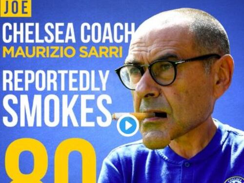 Sarri e il vizio del fumo: 29mila sigarette all'anno, oltre 400.000 euro spesi