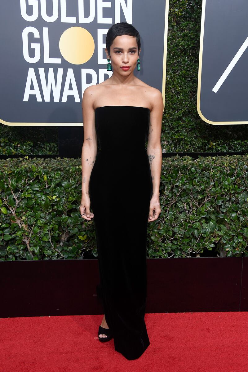 Golden Globe 2018, star in nero sul red carpet 14
