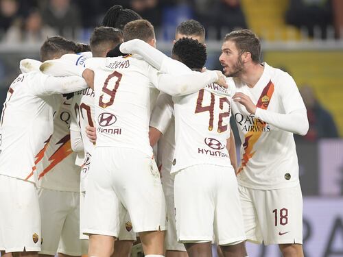 Serie A, la Roma vince 3-1 con il Genoa. Brescia-Cagliari 2-2, Bologna-Verona 1-1
