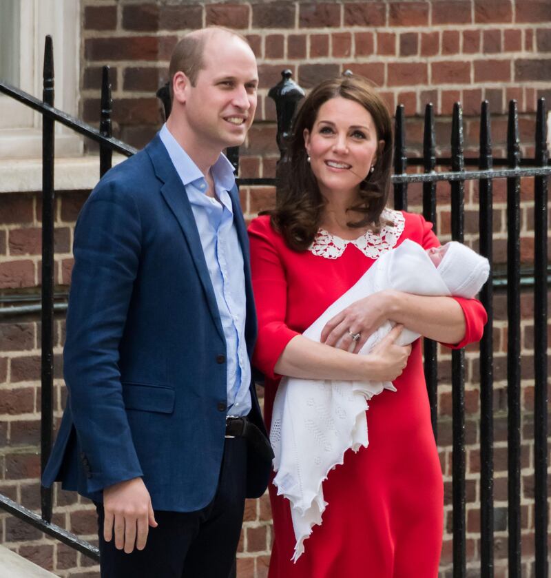 Kate Middleton e il Principe William col Royal Baby 3