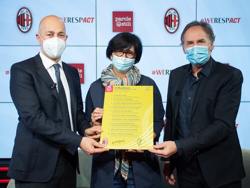 Stop alle "parole ostili" nello sport, il Milan firma il Manifesto