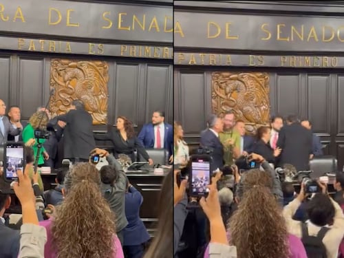 Messico, rissa furiosa in Senato: schiaffi, spintoni e minacce