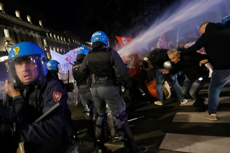 Scontri pro Pal a Roma 5