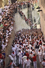 La storica corsa dei tori a Pamplona 11