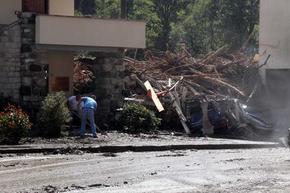 I danni dopo l'esondazione del Trebbia 3