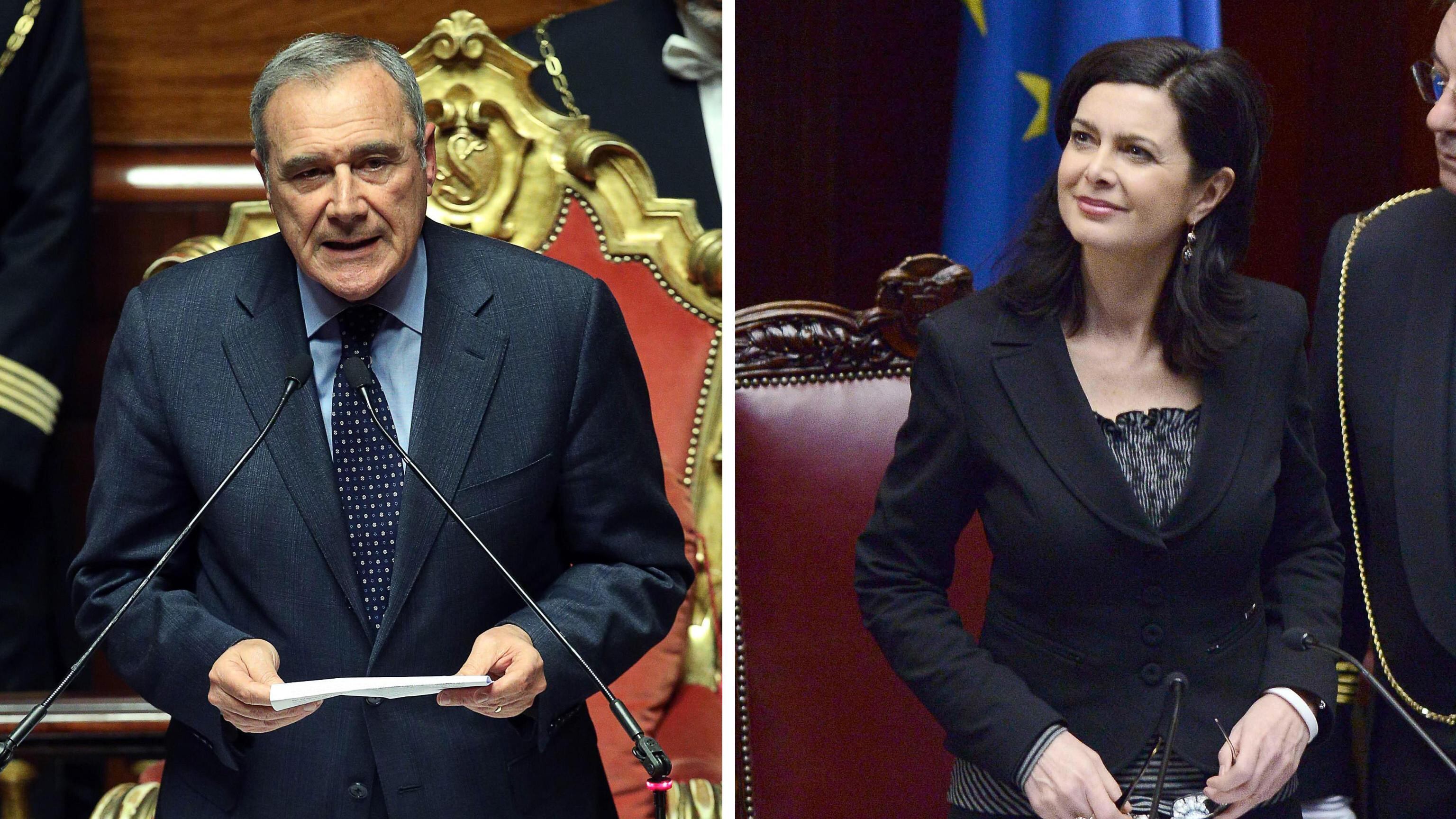 Boldrini e Grasso si tagliano lo stipendio